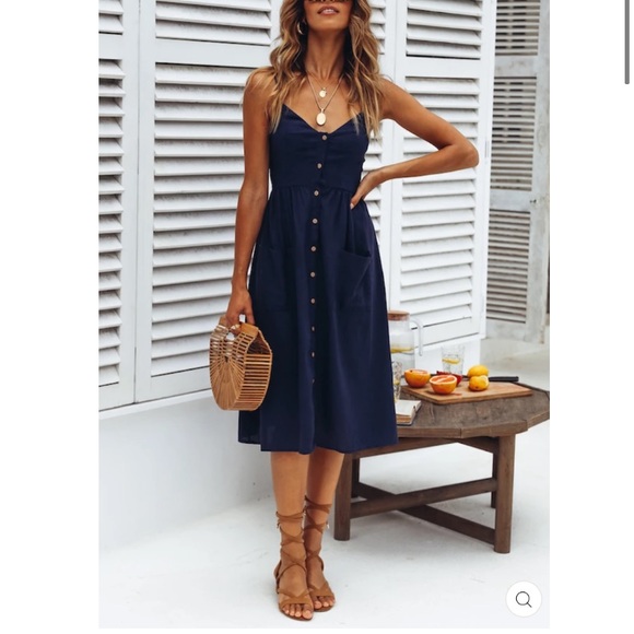 Princess Polly Dresses & Skirts - Hello Molly Used To Know You Midi Dress Navy